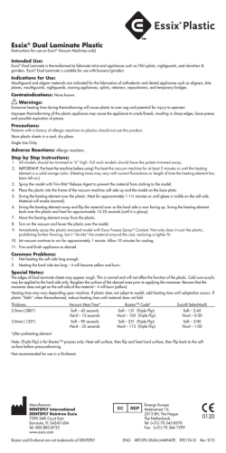 Essix&reg; Dual Laminate Plastic