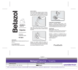 REF BETAZOL ESPUMA (P) INSERTO PCOMDH 858