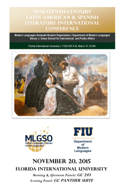 November 20, 2015 - Department of Modern Languages