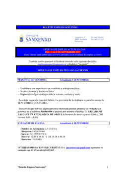 Empleo sanxenxo - A Illa de Arousa