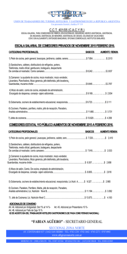 Noviembre, Diciembre 2015 y Enero, Febrero 2016