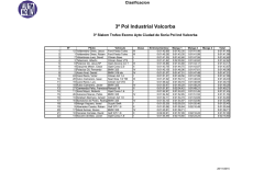 Clasificaci&oacute;n general