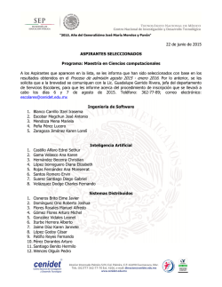 resultados obtenidos en el Proceso de admisi&oacute;n agosto