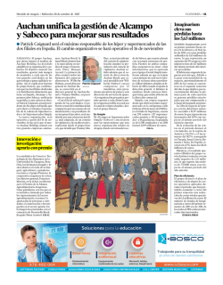 Auchan unifica la gesti&oacute;n de Alcampo y Sabeco para mejorar sus