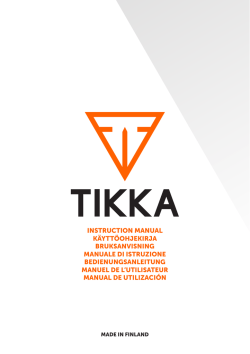 instruction manual k&auml;ytt&ouml;ohjekirja bruksanvisning