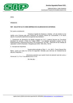 Descargar Presentacion - SIP Servicios de Ingenieria Puerto srl