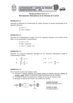 Herramientas Matem&aacute;ticas de los Sistemas de Control