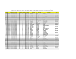 padron de estudiantes de electores de la facultad de derecho y