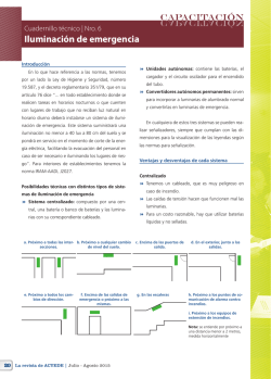Iluminaci&oacute;n de emergencia