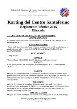 Reglamento T&eacute;cnico 2015 110CC 4T ESCUELA KCS