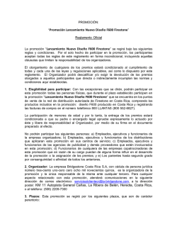 &ldquo;Promoci&oacute;n Lanzamiento Nuevo Dise&ntilde;o F600 Firestone&rdquo; La