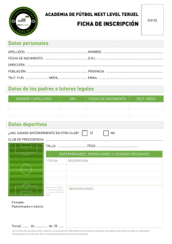 Descarga la hoja de inscripci&oacute;n