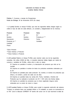 Laboratorio de Bases de Datos Jonathan Medina G&oacute;mez Pr&aacute;ctica 1