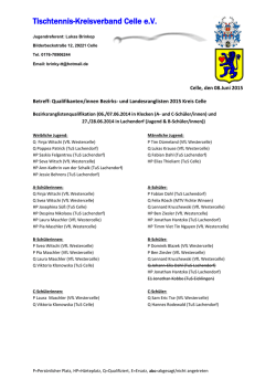 - Tischtennis Kreisverbandes Celle