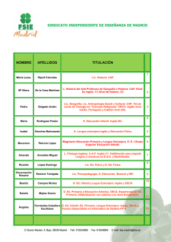 sindicato independiente de ense&ntilde;anza de madrid nombre