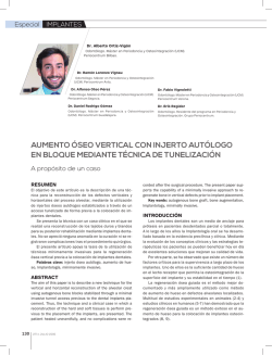 aumento &oacute;seo vertical con injerto aut&oacute;logo en