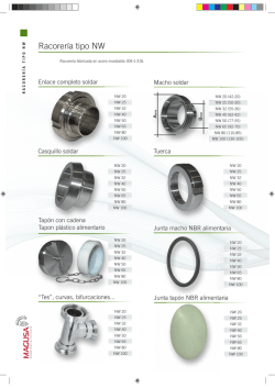 Racorer&iacute;a y otros accesorios