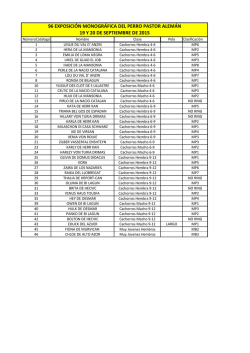 resultados - Real Club Espa&ntilde;ol del Perro de Pastor Alem&aacute;n