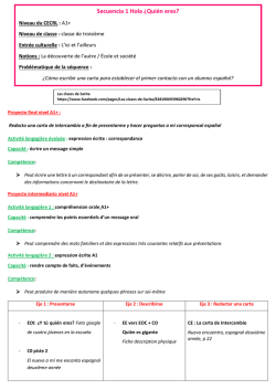 Secuencia 1 Hola &iquest;Qui&eacute;n eres?