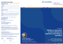 Update on alternative in vitro methods for regulatory