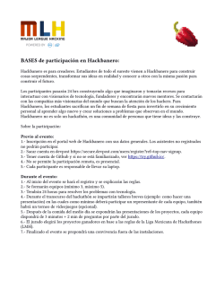 base a nuestra convocatoria.