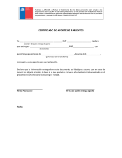 CERTIFICADO DE APORTE DE PARIENTES