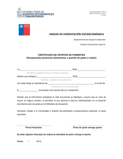 Aporte de Parientes - Sistema de Ingreso Prioritario de Equidad