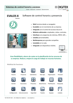 Evalos 8 - Software de control
