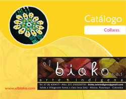 cat&aacute;logo collares. - El Biako Arte Ind&iacute;gena