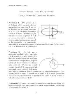 Trabajo Pr&aacute;ctico 1a - Cinem&aacute;tica del punto