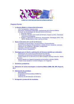 Descargar Programa 2016 - Instituto de Qu&iacute;mica M&eacute;dica