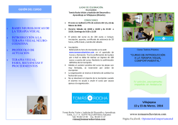 Villajoyosa. Introducci&oacute;n a la Terapia Visual Comportamental