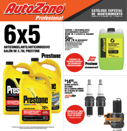 cat&aacute;logo especial de mantenimiento anticongelante