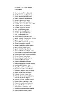 Claustro elector definitivo de Postgrado