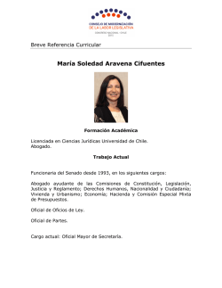 Mar&iacute;a Soledad Aravena Cifuentes
