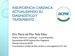 Insuficiencia Cardiaca Congestiva - Dra Mar&iacute;a del Pilar Pe&ntilde;a