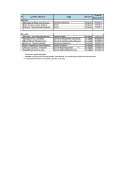 1 Montalva de Falla Jos&eacute; Ernesto 2 R&iacute;os Espinoza Mario Gilberto 3