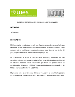 CURSO DE CAPACITACION EN INGLES &ndash; INTERCHANGE 3