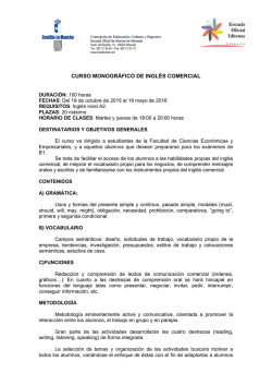 Ingl&eacute;s comercial - EOI de Albacete