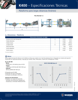 K400 &ndash; Especificaciones T&eacute;cnicas