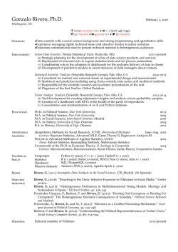 Resume - Gonzalo Rivero