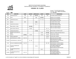 HORARIO DE CLASES 3IM5