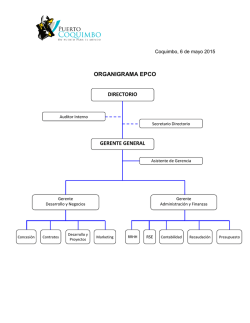 ORGANIGRAMA EPCO DIRECTORIO GERENTE GENERAL