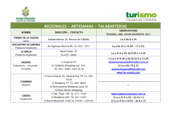 regionales - artesanias - talabarterias