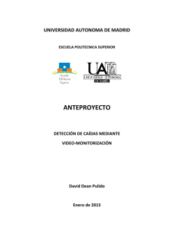 Detecci&oacute;n de ca&iacute;das mediante video