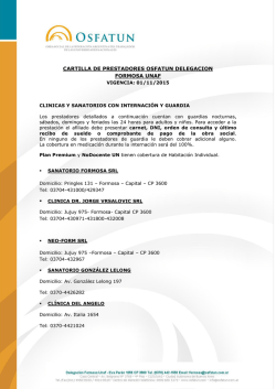 Delegaci&oacute;n Formosa