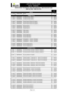 Listado de Precios de Libros de Textos