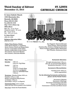 December 13, 2015 - St. Linus Catholic Church