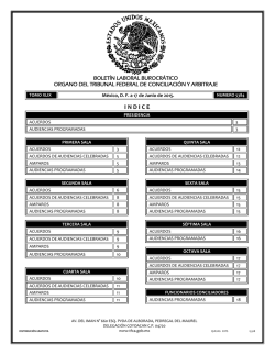 17 - Tribunal Federal de Conciliaci&oacute;n y Arbitraje