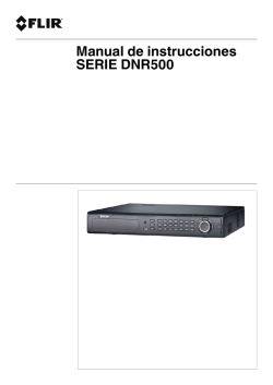 SERIE DNR500 Manual de instrucciones